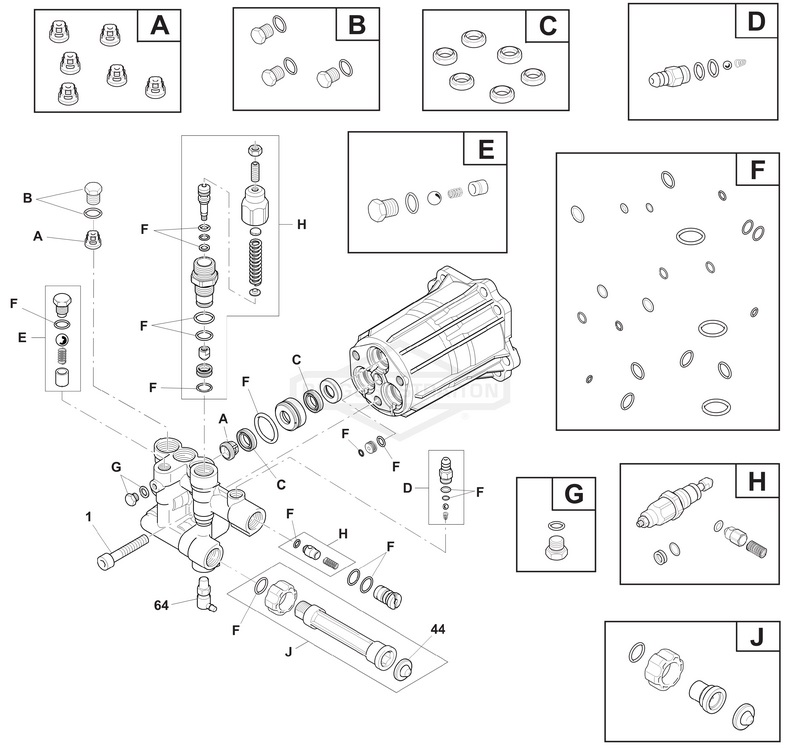 model 020541 breakdown & pump rebuild kits